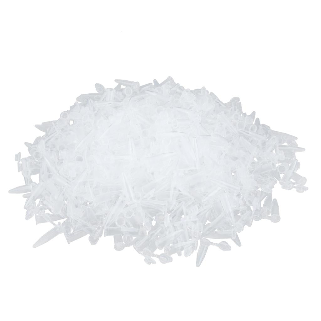 500 Pieces 1.5ml Graduated Micro Centrifuge Test Tube Vial with Snap Cap