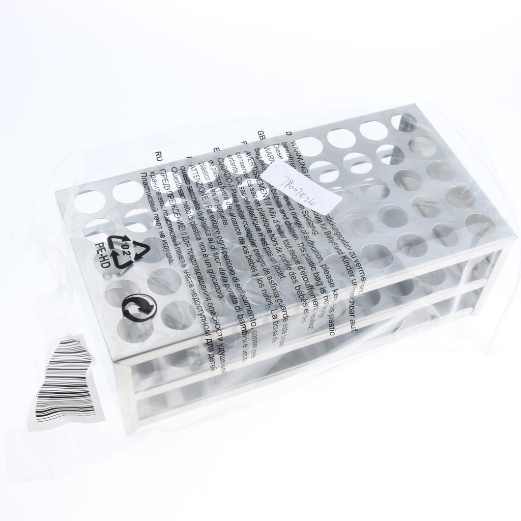 Detachable Centrifuge Tube Rack Stainless Steel 50Holes 19mm dia