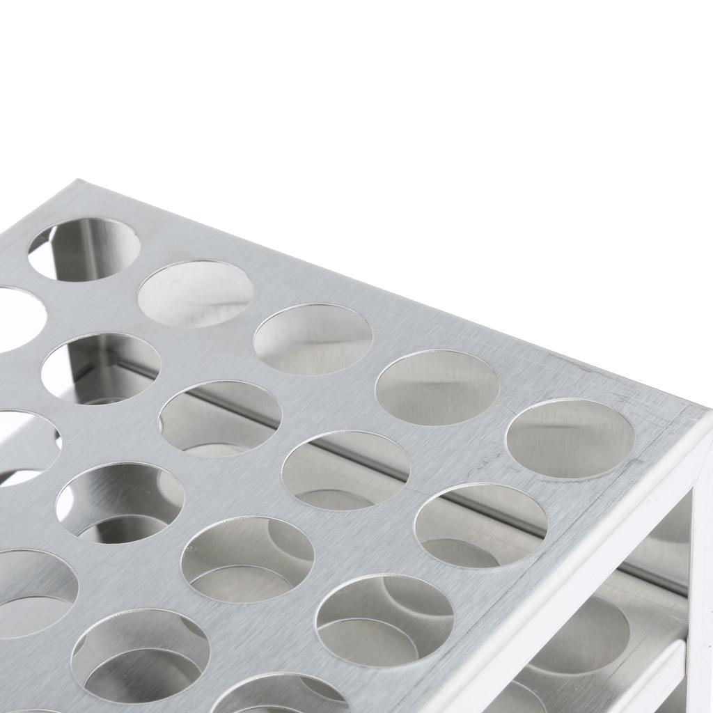 Detachable Centrifuge Tube Rack Stainless Steel 50Holes 19mm dia