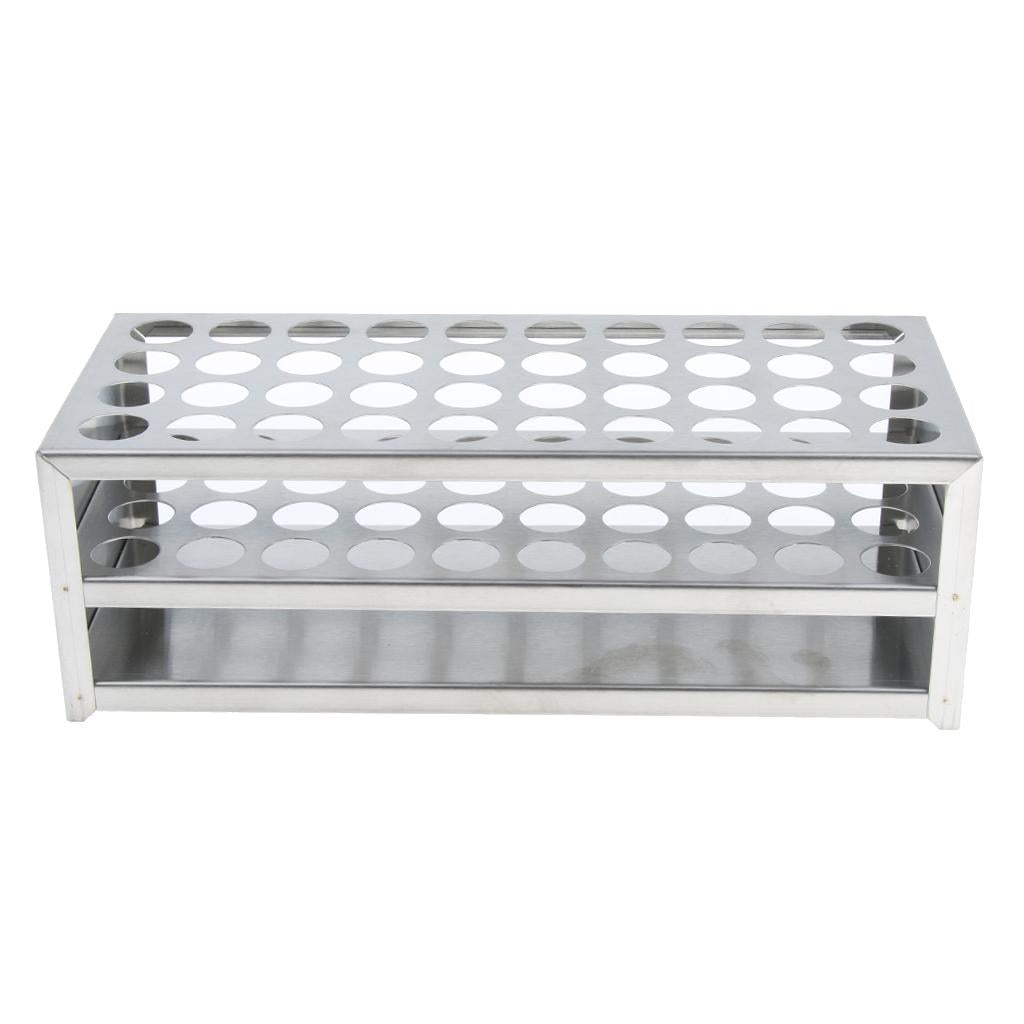 Detachable Centrifuge Tube Rack Stainless Steel 40Holes 19mm dia