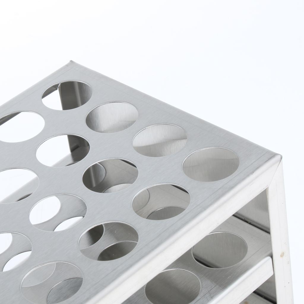 Detachable Centrifuge Tube Rack Stainless Steel 40Holes 19mm dia