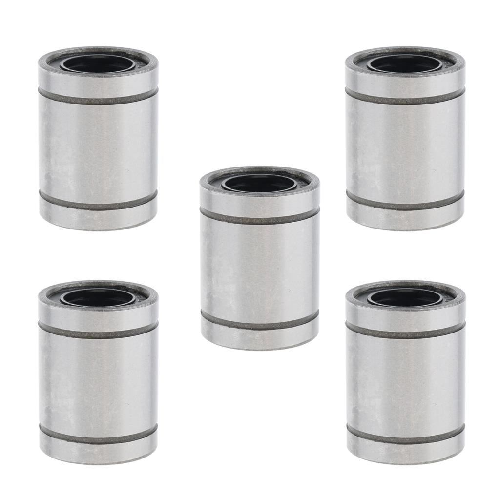 Linear Motion Ball Bushing Bearings 3mm to 20mm LM16UU 5PCS