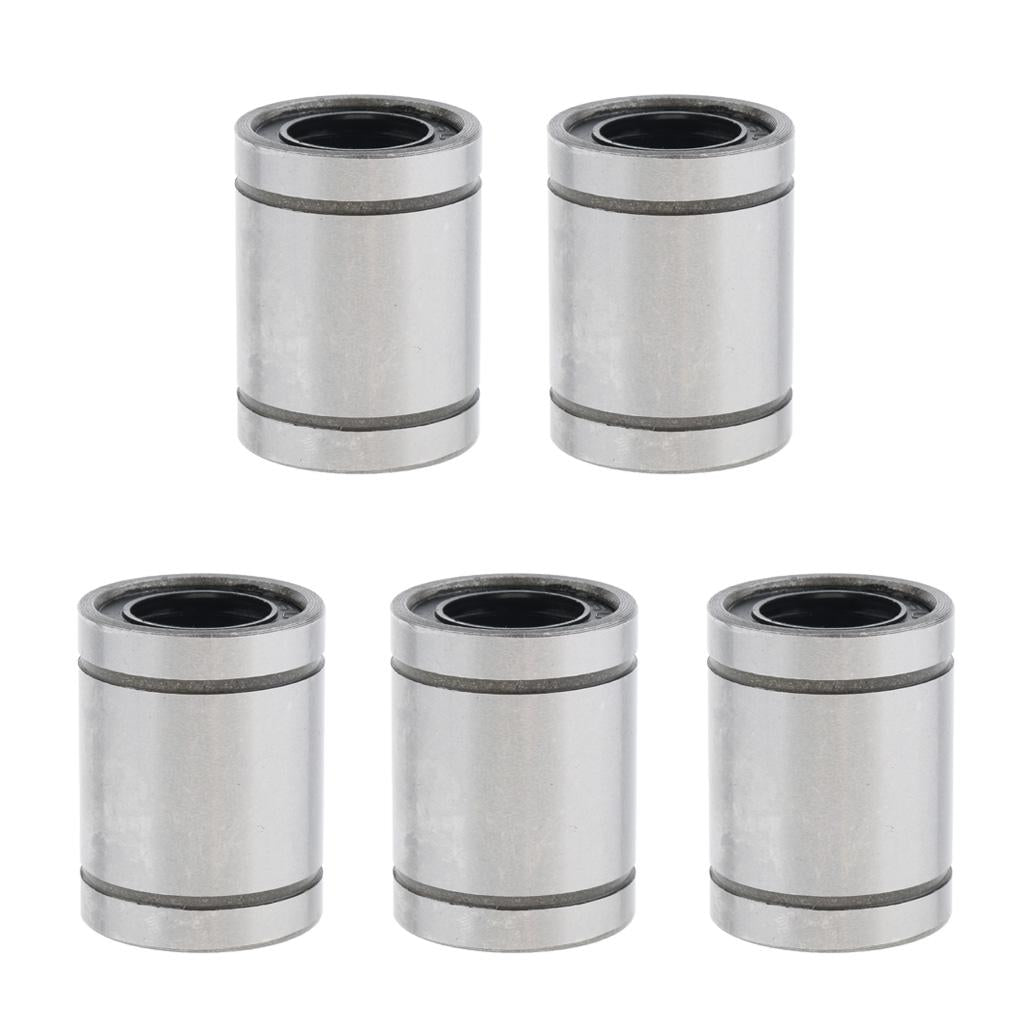 Linear Motion Ball Bushing Bearings 3mm to 20mm LM16UU 5PCS