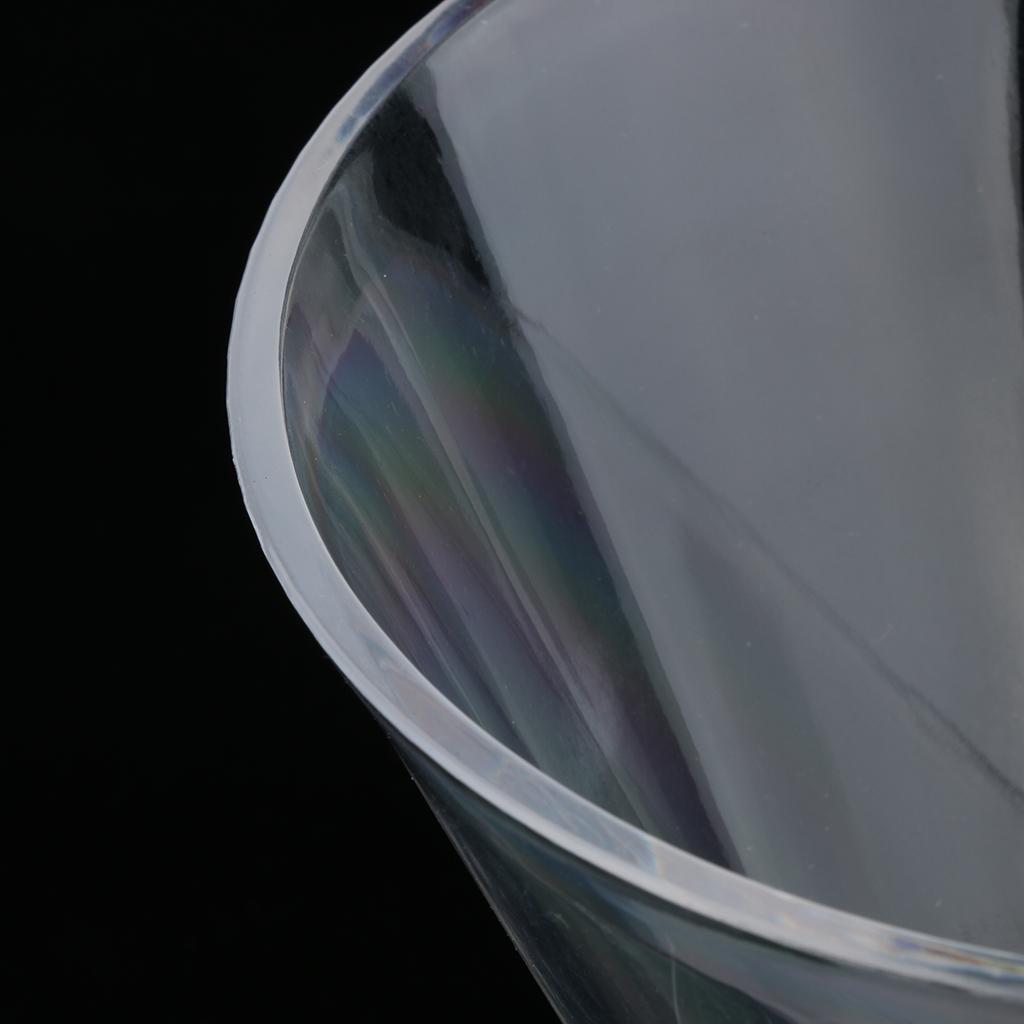 Clear Oblique Acrylic Vegetable Fruit Salad Serving Bowl KTV Restaurant L