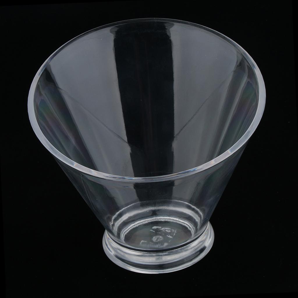 Clear Oblique Acrylic Vegetable Fruit Salad Serving Bowl KTV Restaurant L