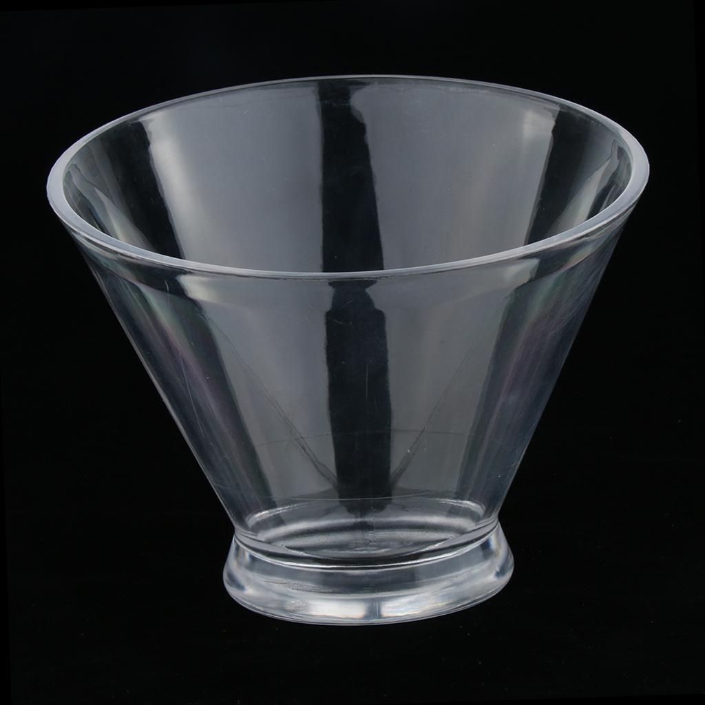 Clear Oblique Acrylic Vegetable Fruit Salad Serving Bowl KTV Restaurant L