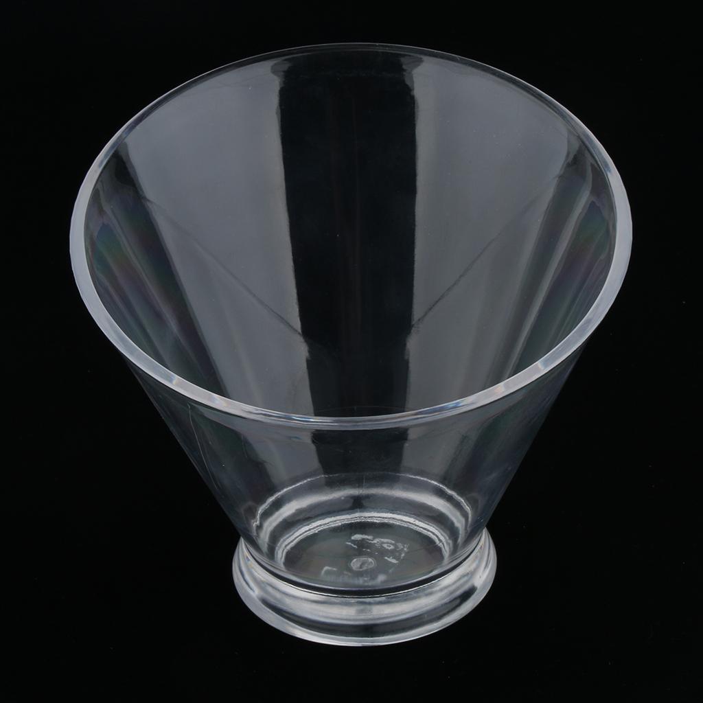 Clear Oblique Acrylic Vegetable Fruit Salad Serving Bowl KTV Restaurant M