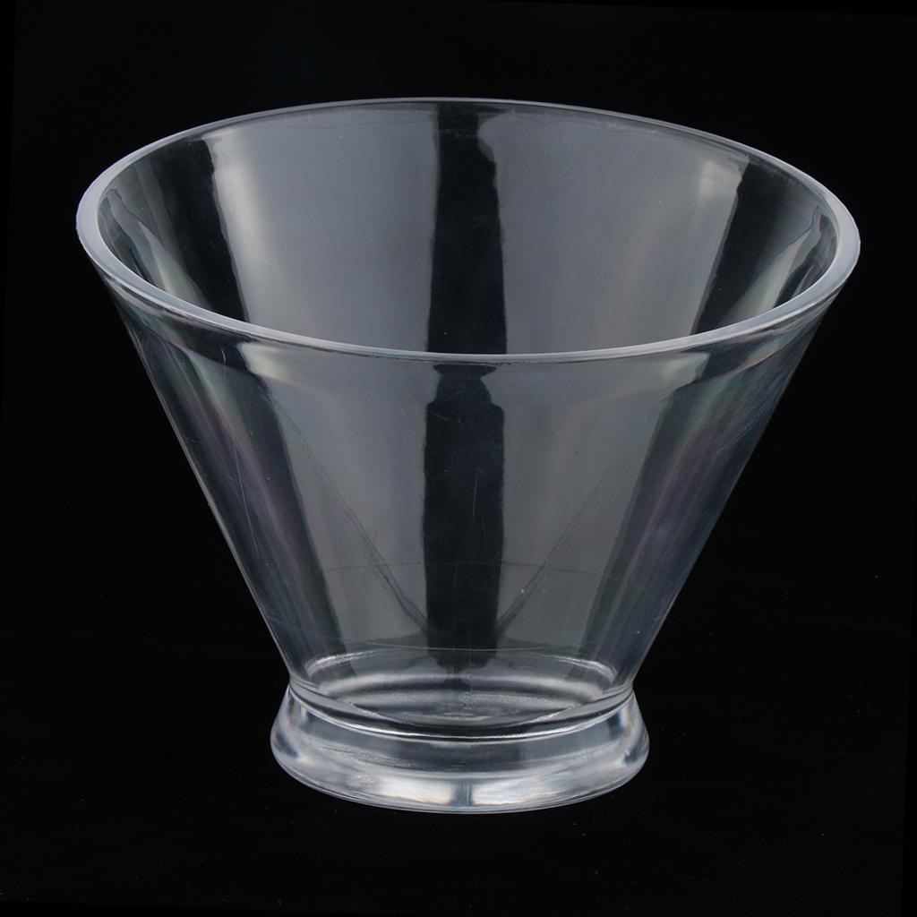 Clear Oblique Acrylic Vegetable Fruit Salad Serving Bowl KTV Restaurant M