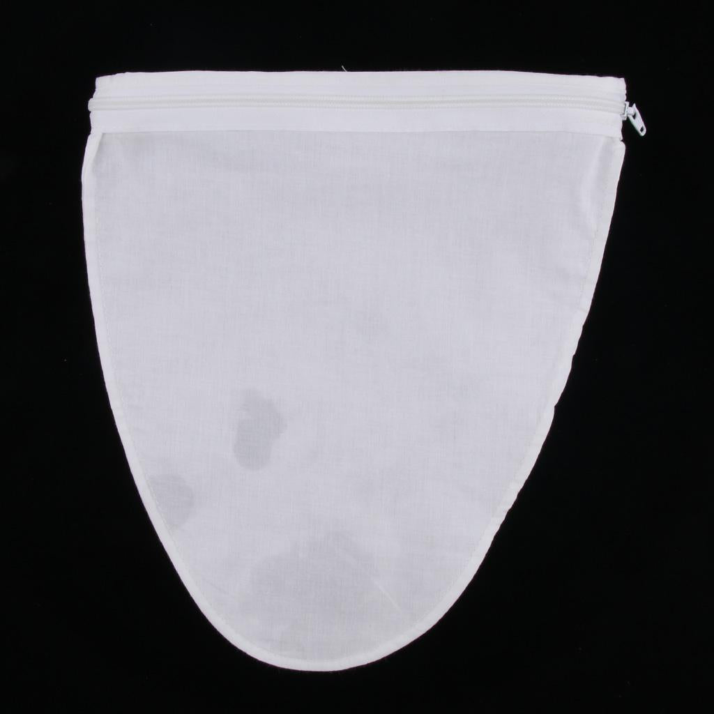 Thai Style Tea Filter Bag Coffee Tea Infuser Strainer Cotton Cloth Zipper M