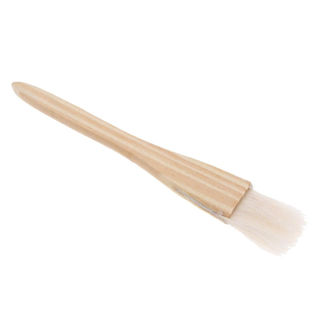 Baking Tool Wooden Handle Wool Brush Barbeque Oil Brush Pastry Brush S/L S
