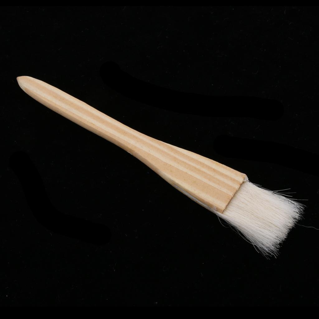 Baking Tool Wooden Handle Wool Brush Barbeque Oil Brush Pastry Brush S/L S