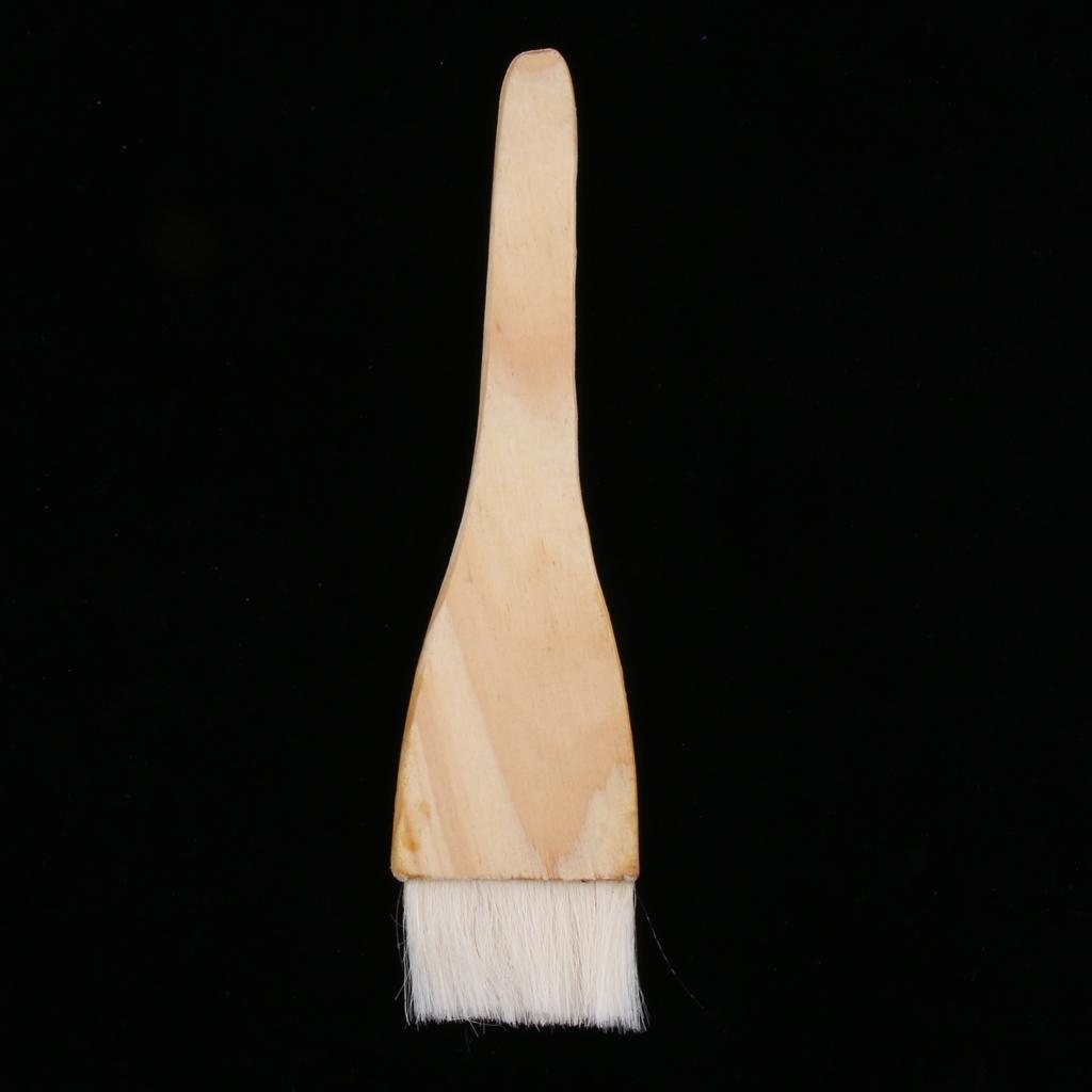 Baking Tool Wooden Handle Wool Brush Barbeque Oil Brush Pastry Brush S/L L