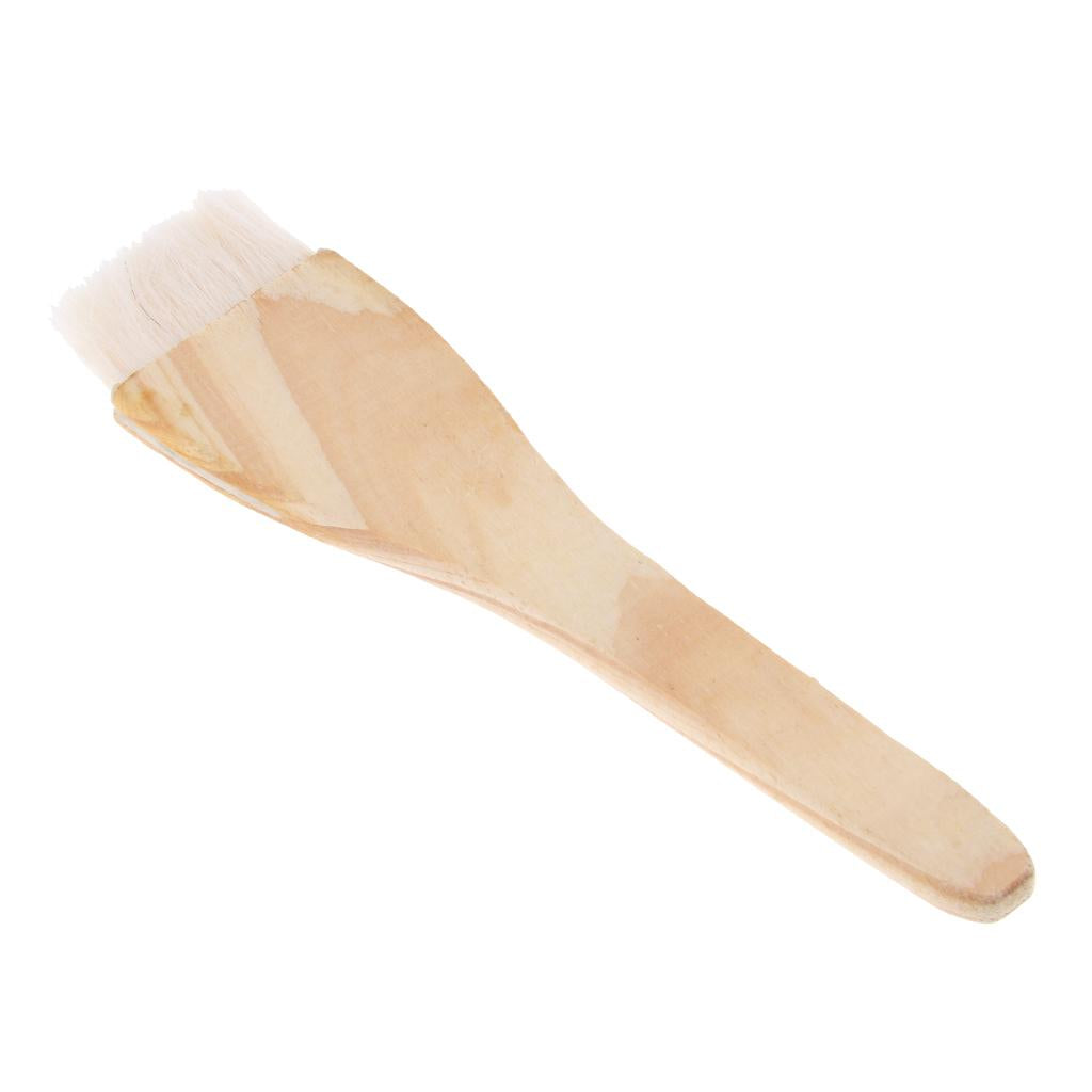 Baking Tool Wooden Handle Wool Brush Barbeque Oil Brush Pastry Brush S/L L