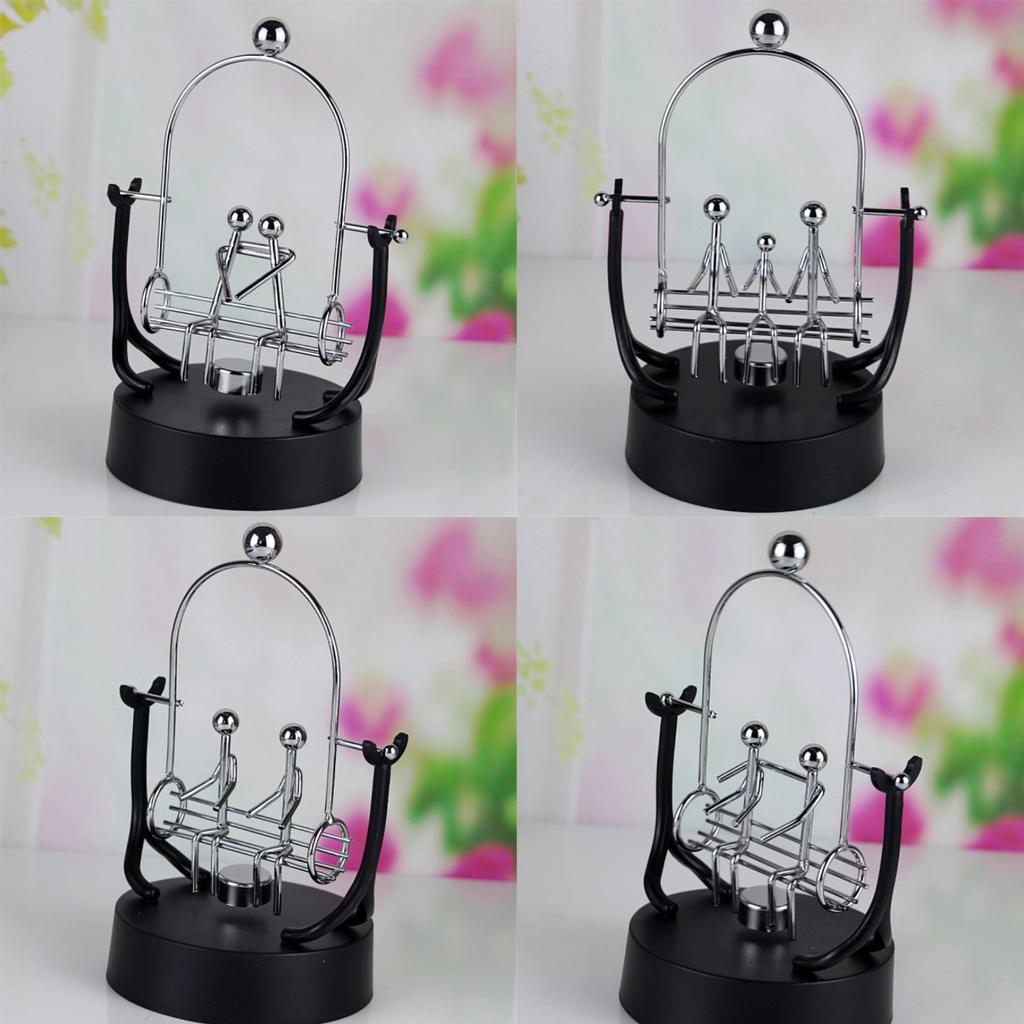 Desk Balancing Toy Swing Metal Perpetual Motion Trapeze Dynamic Instrument A