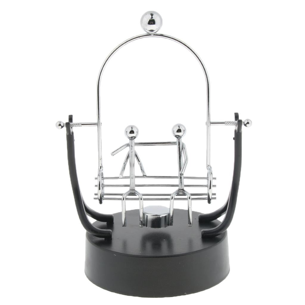 Desk Balancing Toy Swing Metal Perpetual Motion Trapeze Dynamic Instrument B