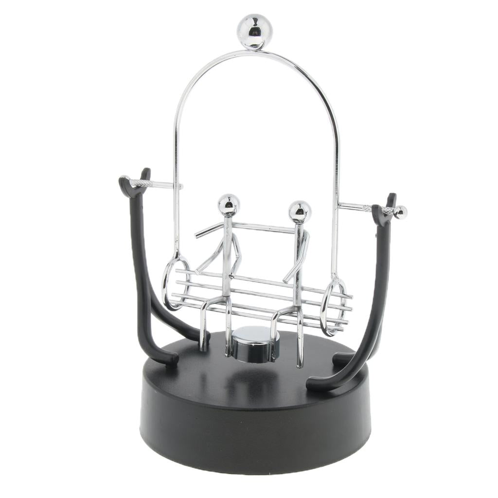 Desk Balancing Toy Swing Metal Perpetual Motion Trapeze Dynamic Instrument B