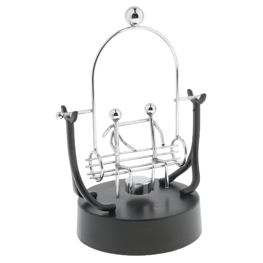 Desk Balancing Toy Swing Metal Perpetual Motion Trapeze Dynamic Instrument B