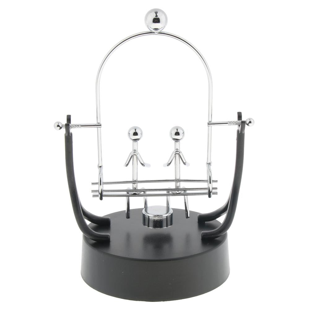 Desk Balancing Toy Swing Metal Perpetual Motion Trapeze Dynamic Instrument C