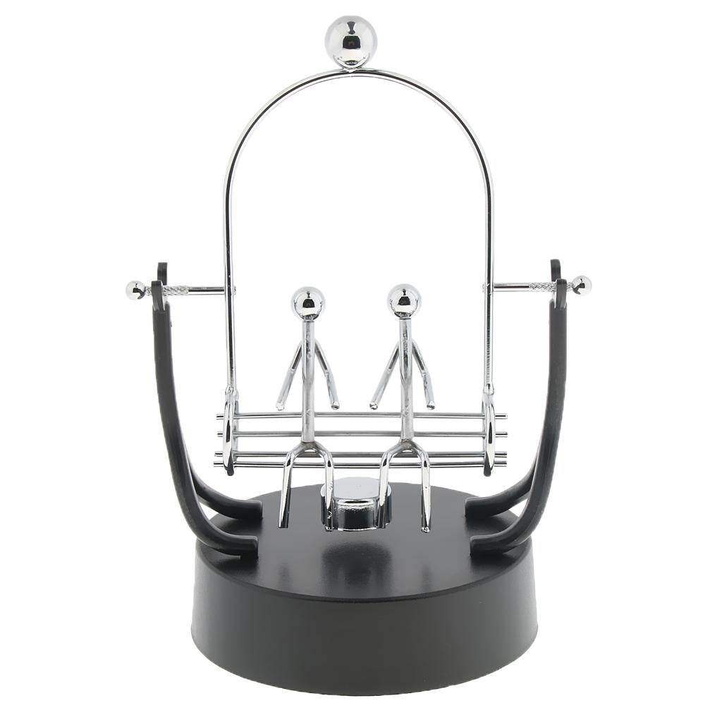 Desk Balancing Toy Swing Metal Perpetual Motion Trapeze Dynamic Instrument C