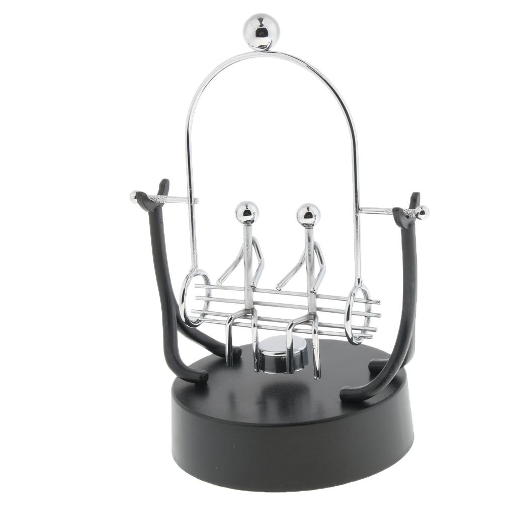 Desk Balancing Toy Swing Metal Perpetual Motion Trapeze Dynamic Instrument C