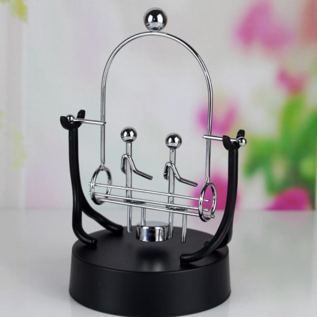 Desk Balancing Toy Swing Metal Perpetual Motion Trapeze Dynamic Instrument C