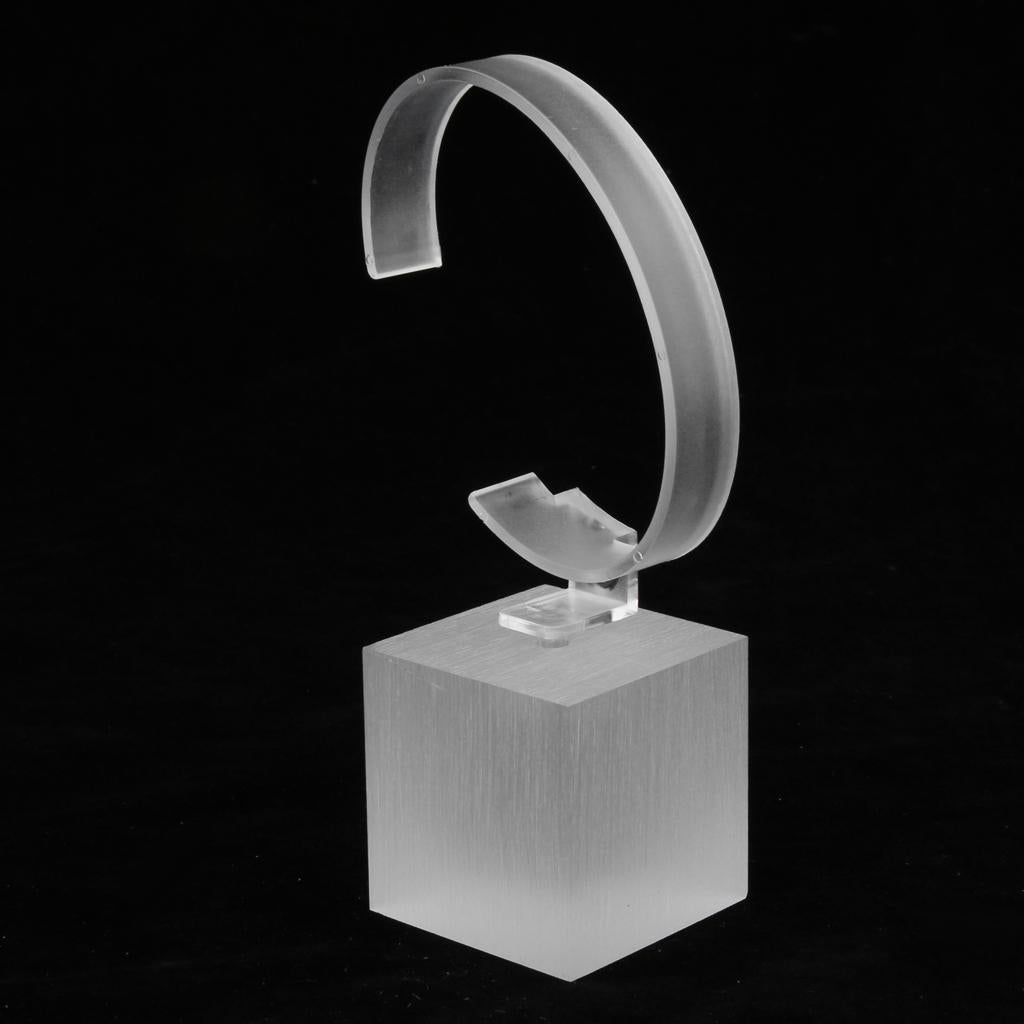 Acrylic Watch Display Stand Showcase Bracelet Display Holder 4cm White