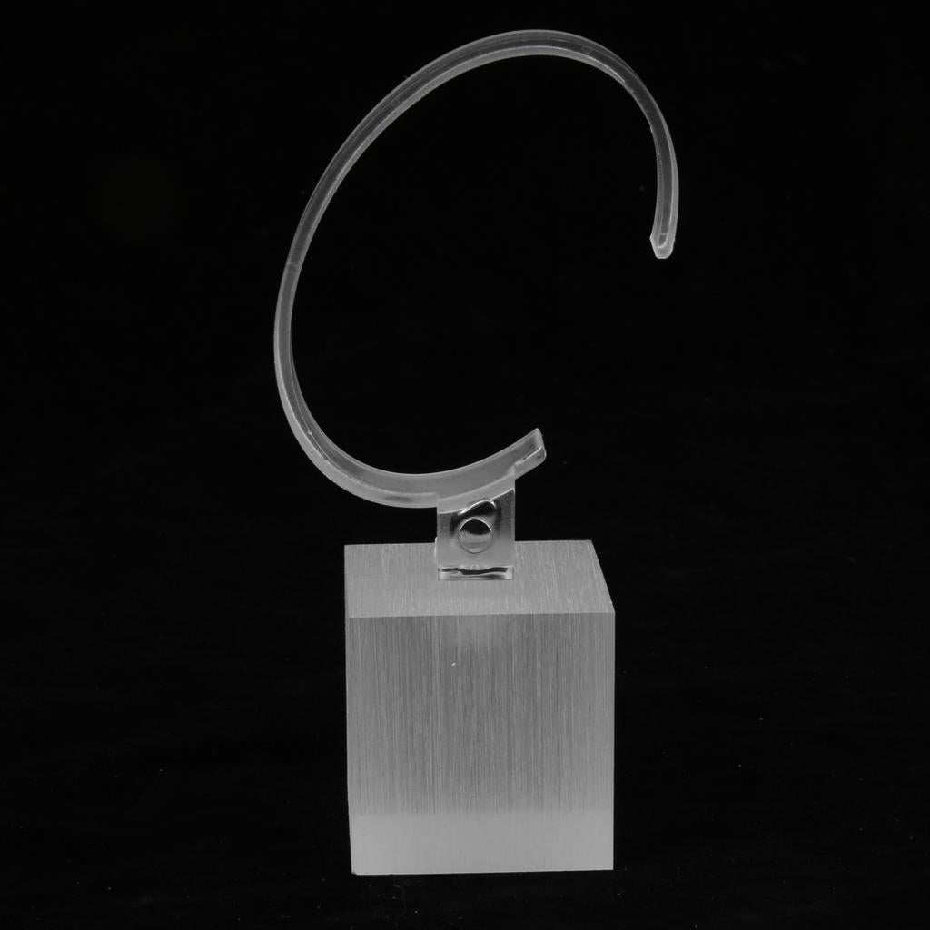 Acrylic Watch Display Stand Showcase Bracelet Display Holder 4cm White