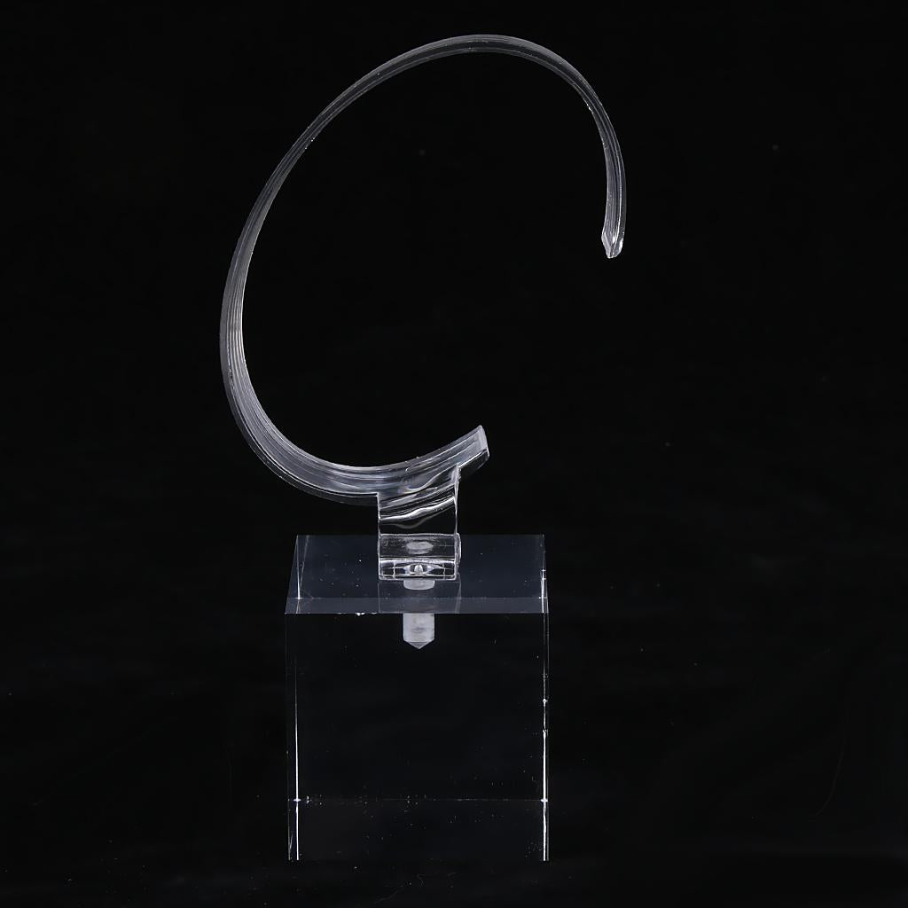 Acrylic Watch Display Stand Showcase Bracelet Display Holder 4cm Transparent