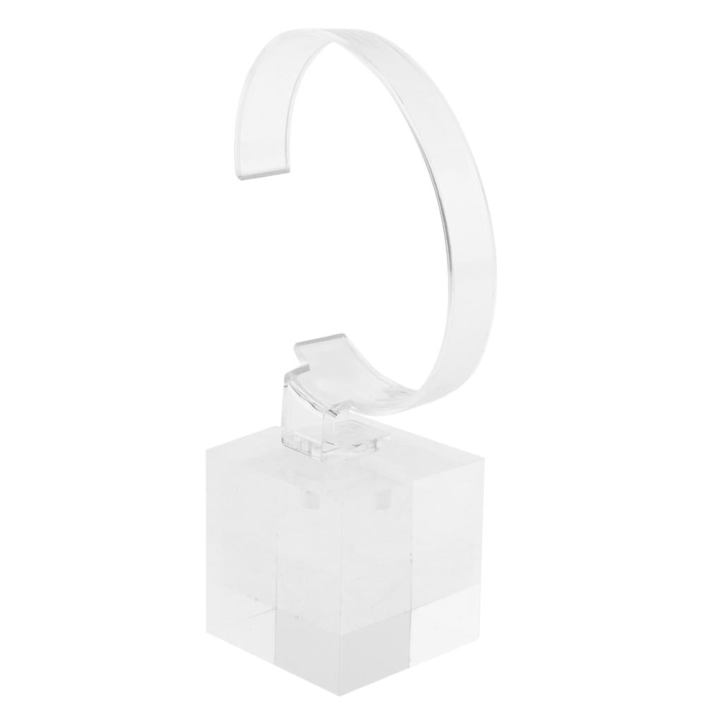 Acrylic Watch Display Stand Showcase Bracelet Display Holder 4cm Transparent