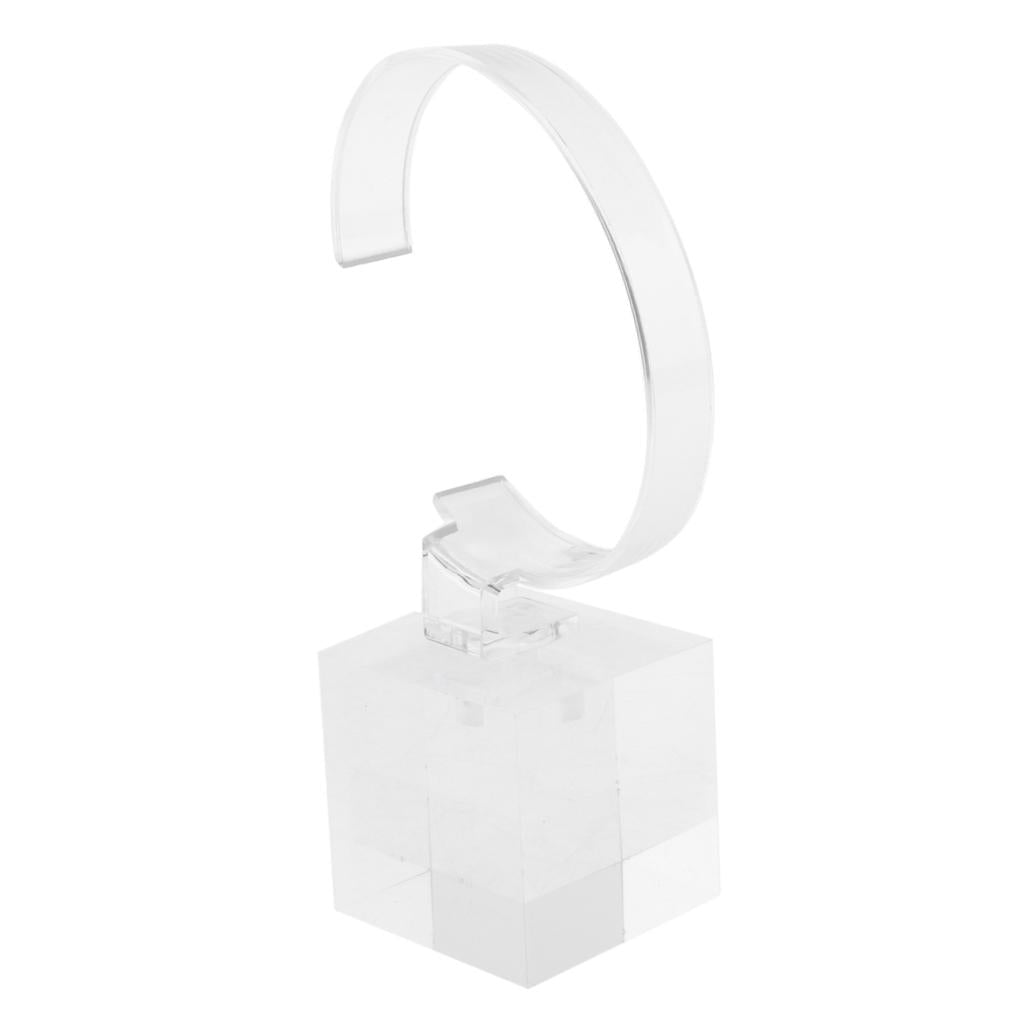 Acrylic Watch Display Stand Showcase Bracelet Display Holder 4cm Transparent