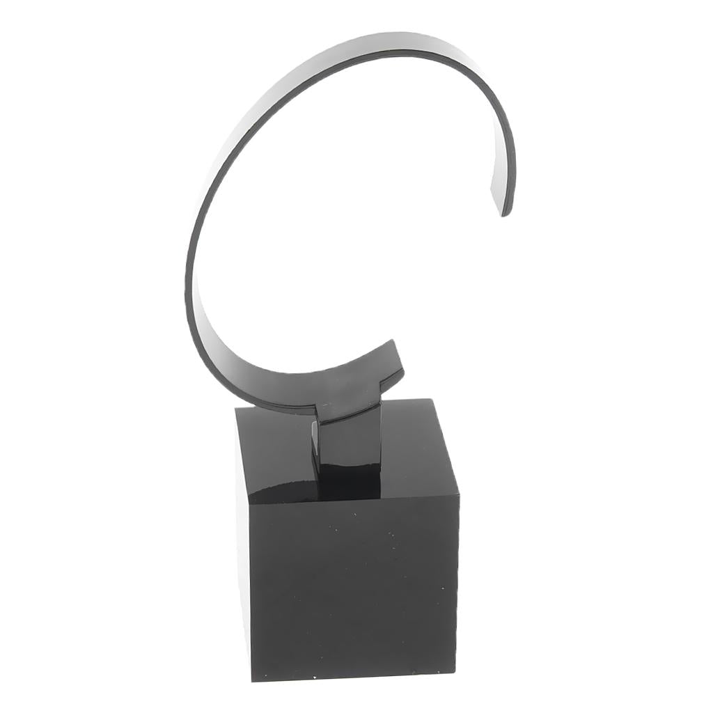 Acrylic Watch Display Stand Showcase Bracelet Display Holder 4cm Black