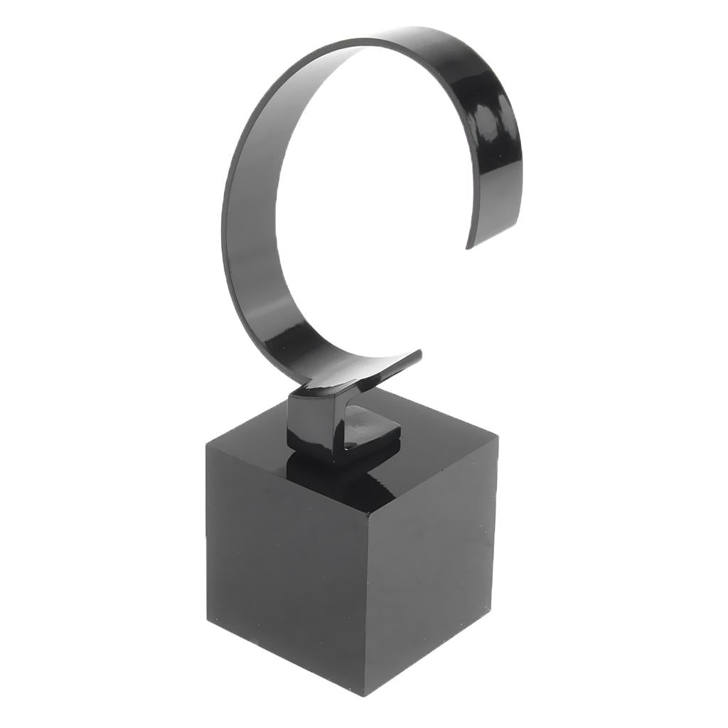 Acrylic Watch Display Stand Showcase Bracelet Display Holder 4cm Black