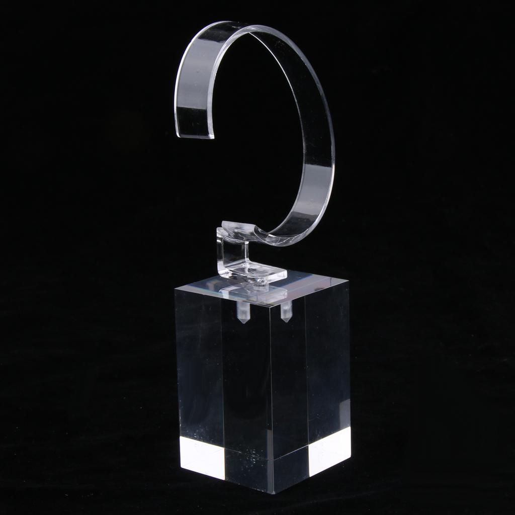 Acrylic Watch Display Stand Showcase Bracelet Display Holder 6cm Transparent