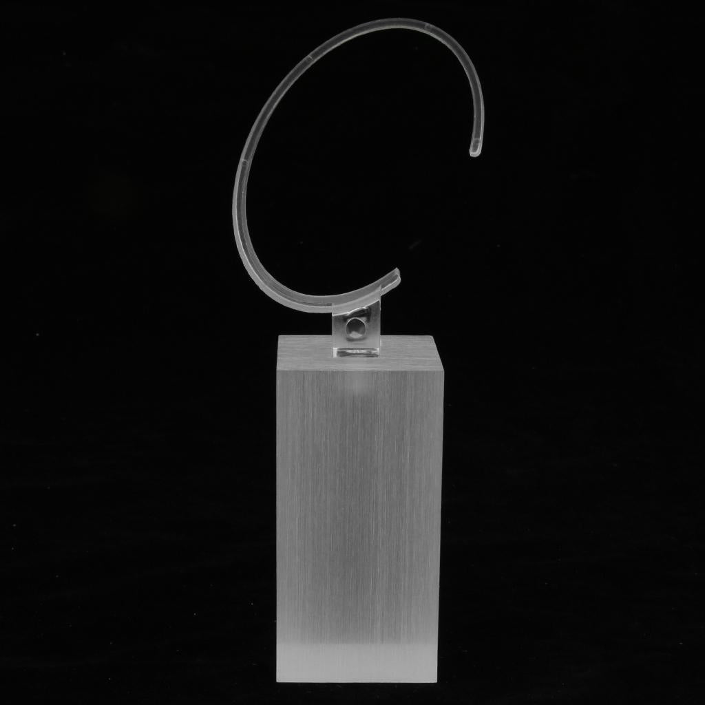 Acrylic Watch Display Stand Showcase Bracelet Display Holder 8cm White