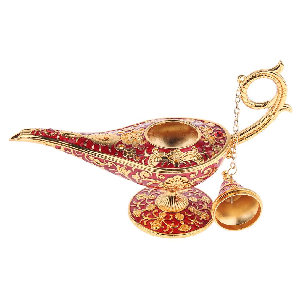 Aladdin Lamp Decor OiL Lamp Decoration Retro Oil Lamp Decoration Red