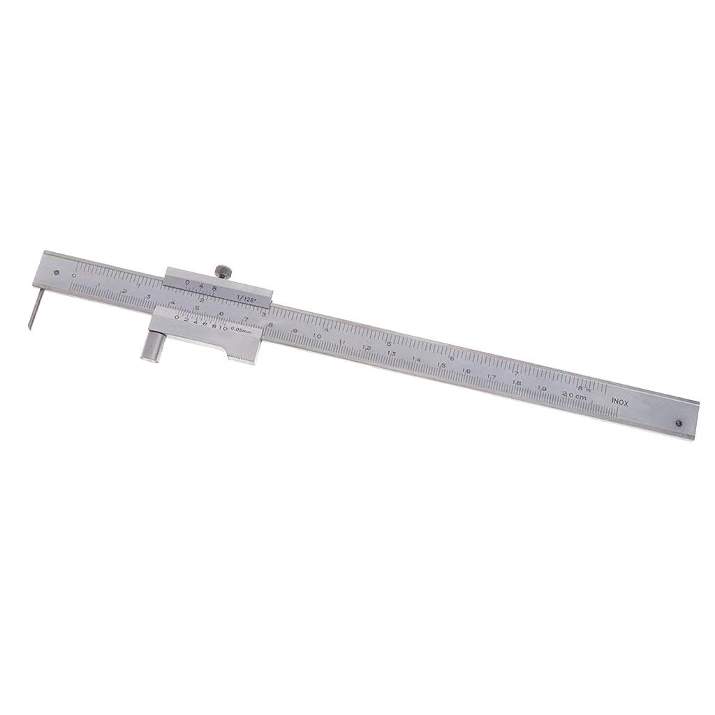 Stainless Steel Vernier Calipers Marking Gauge w/ Carbide Scriber 0-200mm