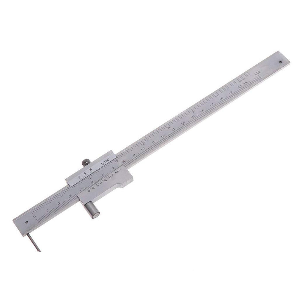 Stainless Steel Vernier Calipers Marking Gauge w/ Carbide Scriber 0-200mm