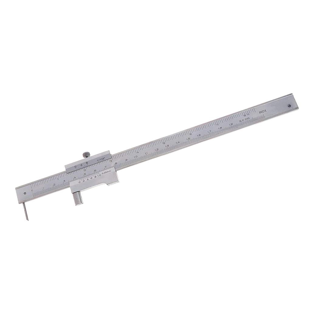 Stainless Steel Vernier Calipers Marking Gauge w/ Carbide Scriber 0-200mm