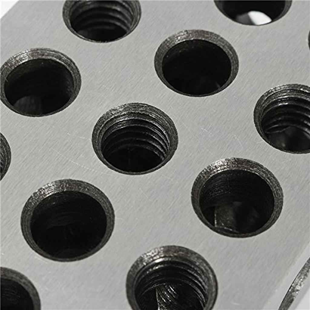 Pair 1-2-3 Block Set 0.0002 inch Precision Matched Milling Machinist 23 Holes