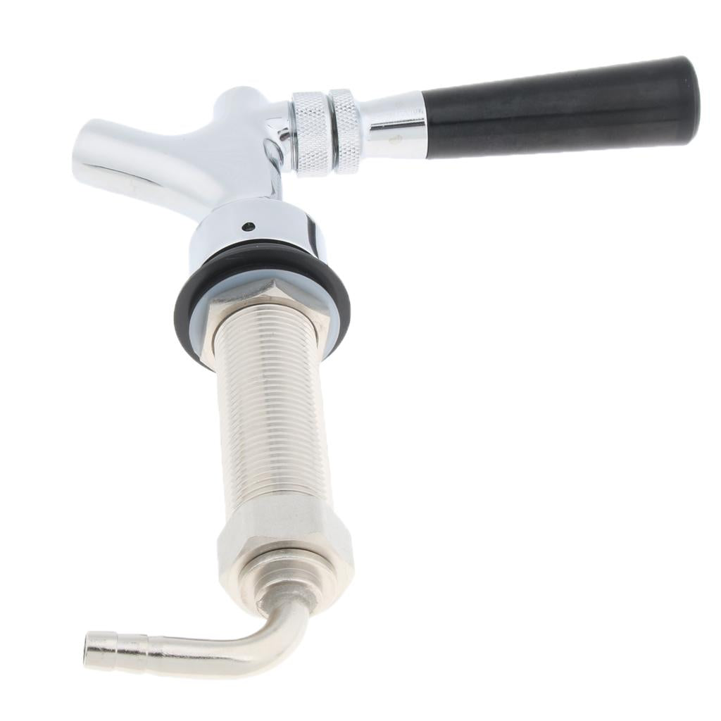 Solid Stainless Steel Draft Beer Faucet Polished Beer Faucet for Kegerator (G5/8)