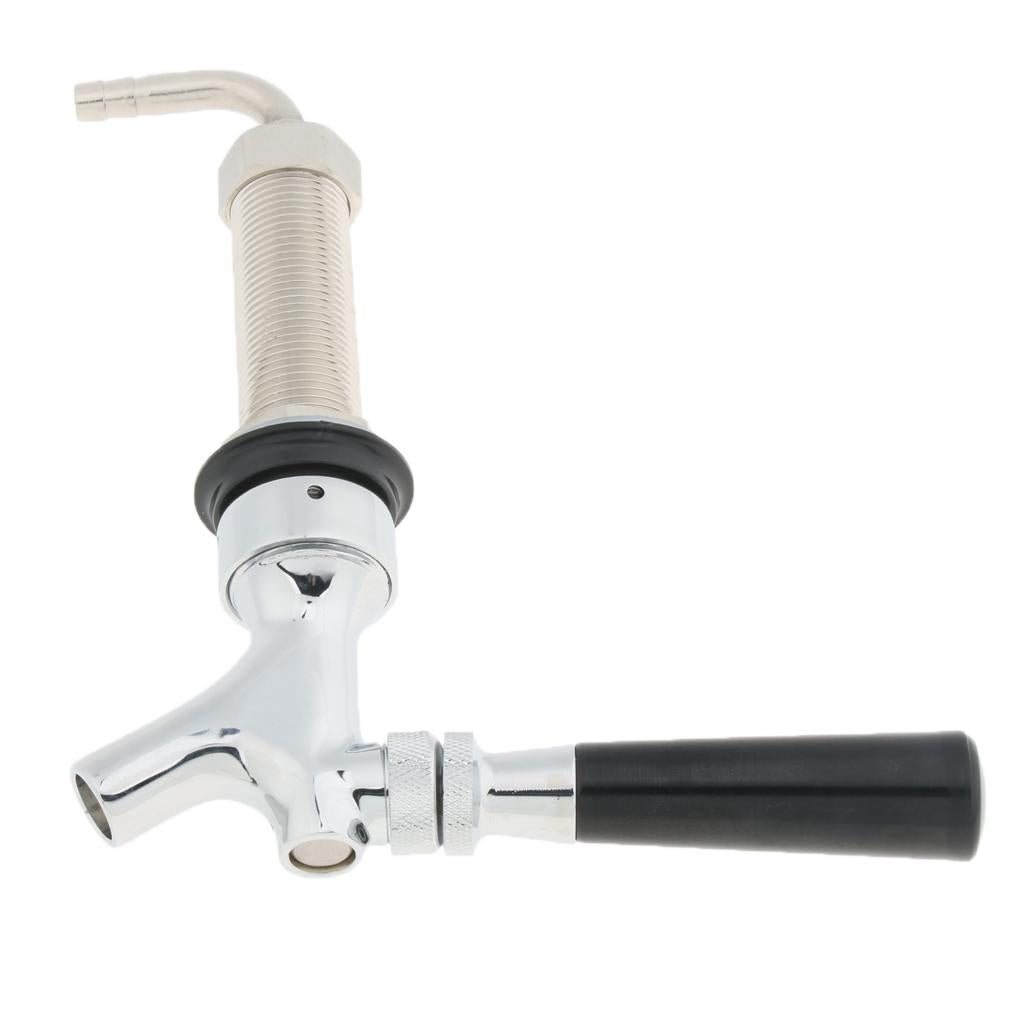 Solid Stainless Steel Draft Beer Faucet Polished Beer Faucet for Kegerator (G5/8)