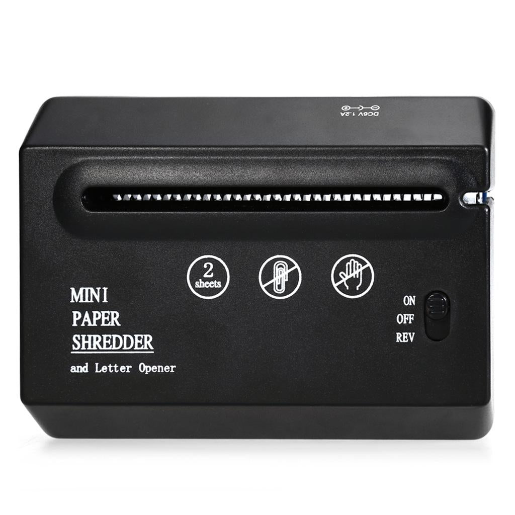 Strip-cut Compact USB Paper Shredder & Letter Opener For Home/office Desktop