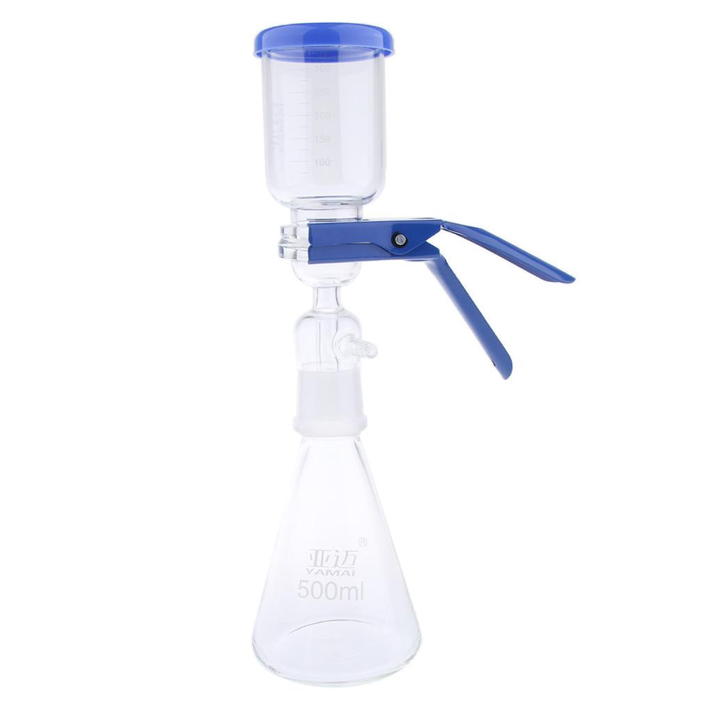 500ml Filtration Apparatus Vacuum Lab Filtering Unit with Funnel and Clamp