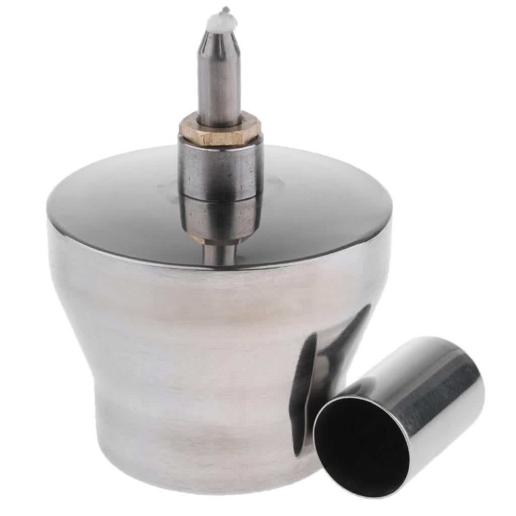 Heavy-Walled Lab Alcohol/Spirit Lamp/Burner Stainless Steel with Wick 450ml