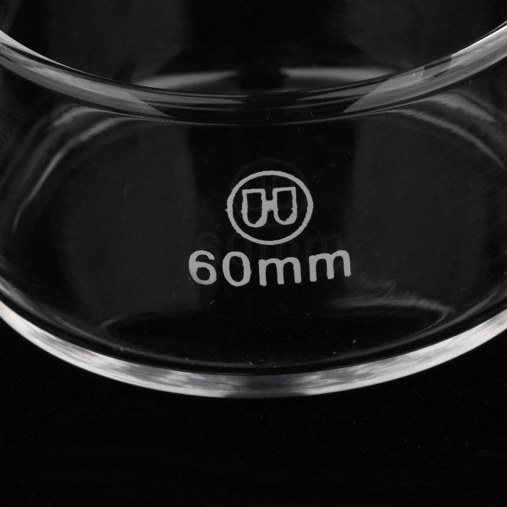 60mm Reusable Glass Crystallizing Dishes, Borosilicate