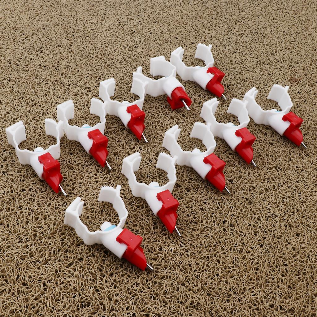 10 Pcs Poultry Duck Chicken Water Drinking Nipple Automatic Drinker Waterer