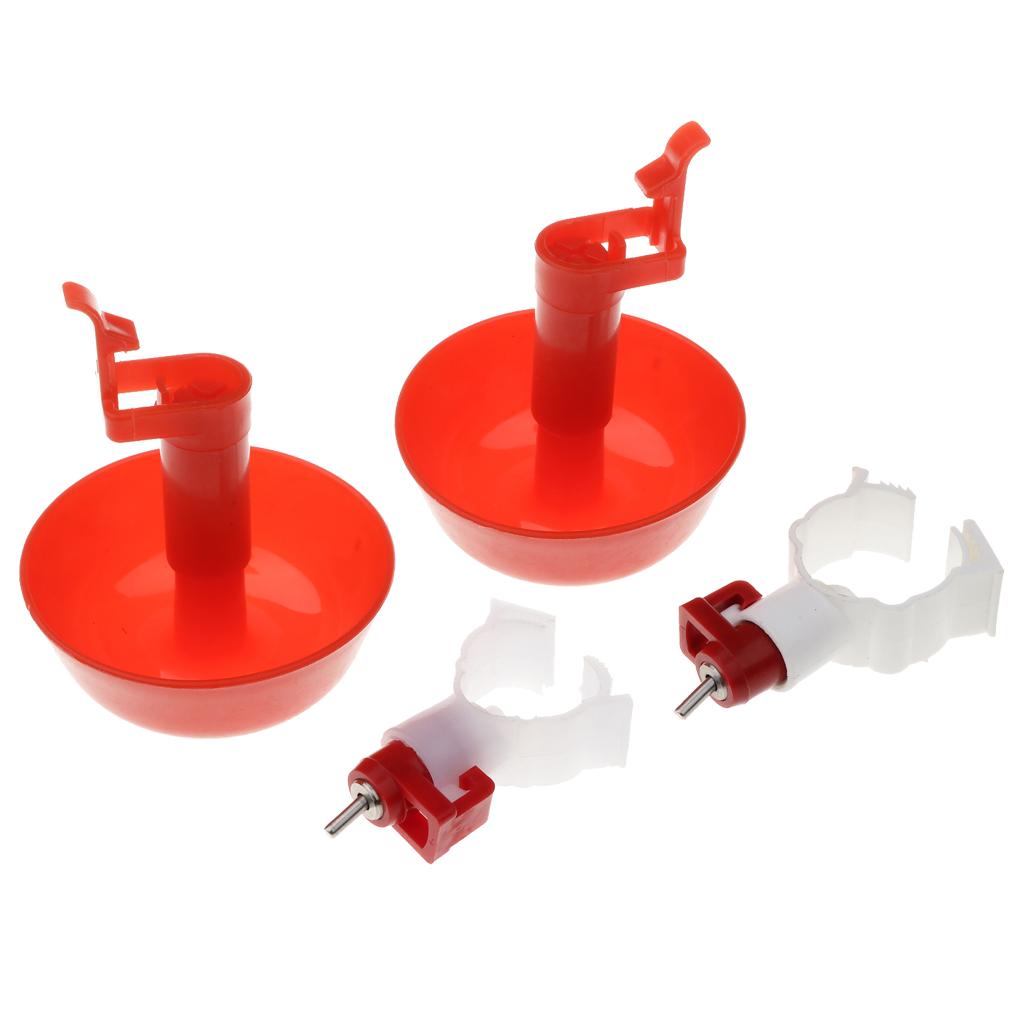 1Pcs Poultry Chicken Automatic Watering Cup Bird Pigeon Drinker Feeder Bowl A