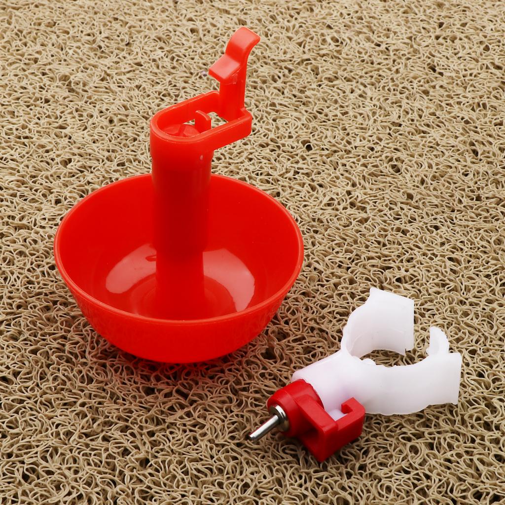1Pcs Poultry Chicken Automatic Watering Cup Bird Pigeon Drinker Feeder Bowl B