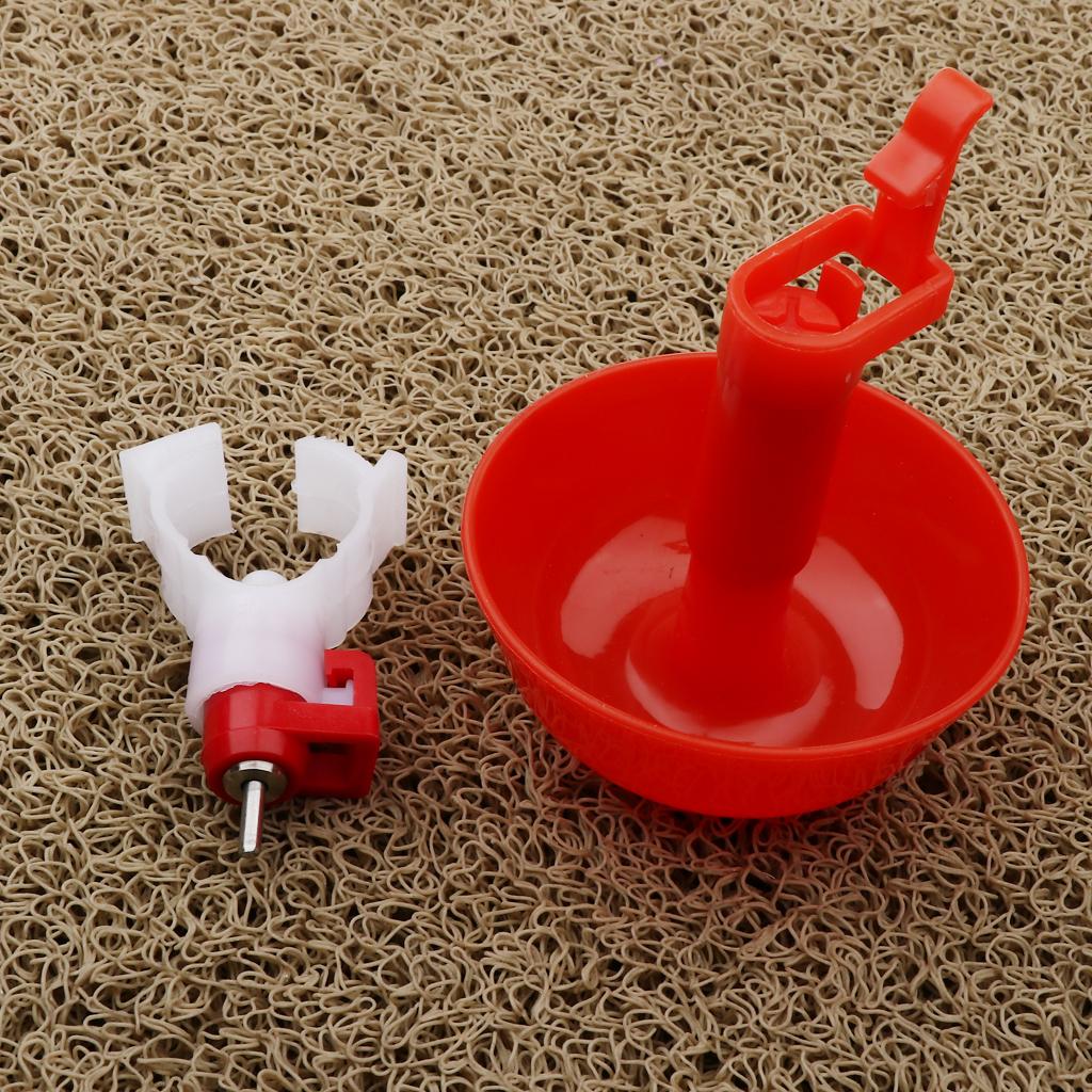 1Pcs Poultry Chicken Automatic Watering Cup Bird Pigeon Drinker Feeder Bowl B