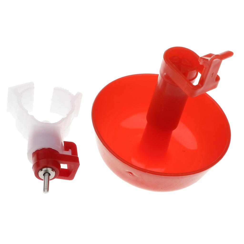 1Pcs Poultry Chicken Automatic Watering Cup Bird Pigeon Drinker Feeder Bowl B